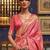 SAREE MALL Women's Silk Blend Pink Woven Design Designer Saree With Blouse Piece
