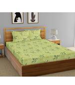 POETRY by AARNAV INDUSTRIES 144 TC Cotton Bedsheet for Double Bed with 2 Pillow Covers