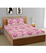 POETRY by AARNAV INDUSTRIES 144 TC Cotton Bedsheet for Double Bed with 2 Pillow Covers