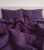 3 Pc pure cotton 200tc dark purple duvet cover bedding Set dark purple Bedding Set, Duvet purple comforter Set pillow