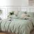 Sage Green Duvet Cover / Washed Cotton Duvet Cover With Matching Pillow Cases / Sage Green Bedding Set / Spring Bedding