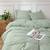 Sage Green Duvet Cover / Washed Cotton Duvet Cover With Matching Pillow Cases / Sage Green Bedding Set / Spring Bedding