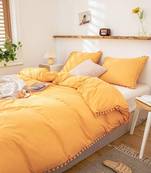 YELLOW COLOR  100% Cotton Duvet Cover/Doona Cover ........