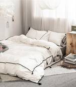 WHITE COLOR 100% Cotton Duvet Cover/Doona Cover ........