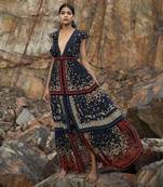 Ombre Poppy Tiered Shirt Dress