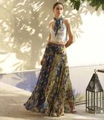 Multicolor printed viscose skirts