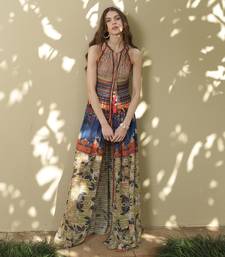 Paradise Forest Maxi Slit Dress
