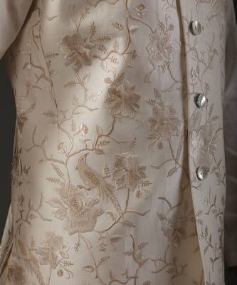 Ivory Monochrome Embroidered Nehru Jacket 3