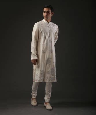 Ivory Embroidered Kurta Set 1