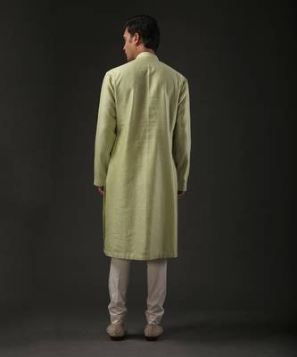 Green Embroidered Kurta Set 2