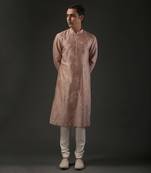 Pink Pewter Embroidered Kurta Set