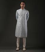 Powder Blue Embroidered Kurta Set