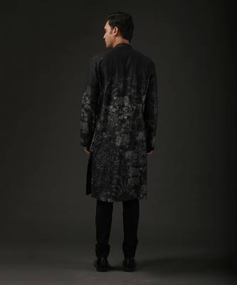 Black Printed Kurta Set 2