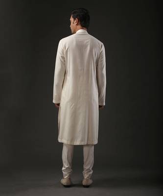 Ivory Floral Embroidered Kurta Set 2