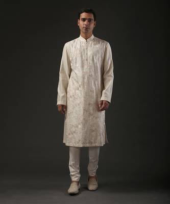 Ivory Embroidered Kurta Set 1