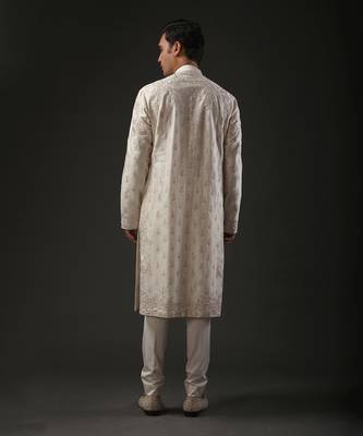 White Embroidered Kurta Set 2