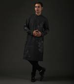 Black Digital Printed Kurta Set
