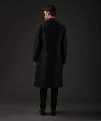 Black Embroidered Kurta Set 2