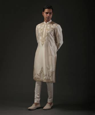Ivory Embroidered Kurta Set 1