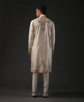 Ivory Embroidered Kurta Set 2