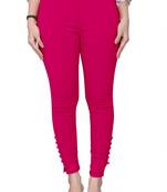 Pink plain cotton trousers
