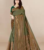 Banarasi silk blend Saree with Woven design