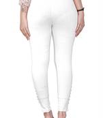White plain cotton trousers