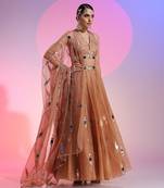 Mink Mirrorwork Lehenga Set