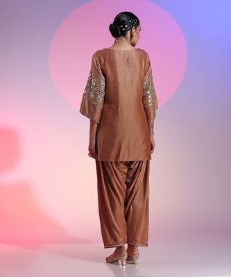 Mink Mirrorwork And Gotta Work Salwar Suit Set 5
