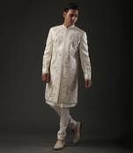 Ivory Embroidered Sherwani