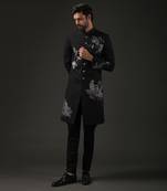 Black Embroidered Sherwani