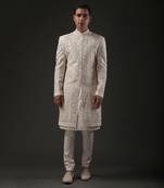 White Embroidered Sherwani