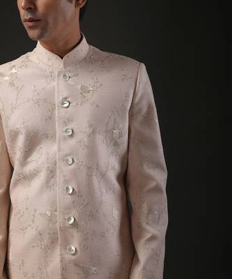 Baby Pink Embroidered Sherwani 3