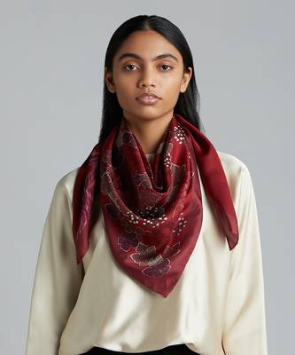 'A Sweet Vintage' Silk Scarf 1