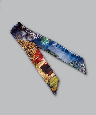 'Enchanted Garden' Silk Twilly 1