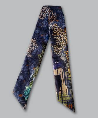 'Enchanted Garden' Silk Twilly 2