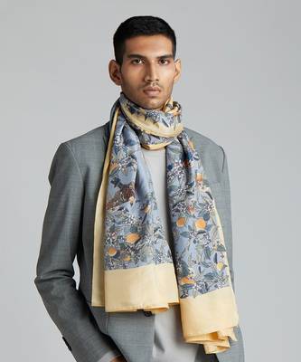 'Evening at the Orchard' Silk Stole 1