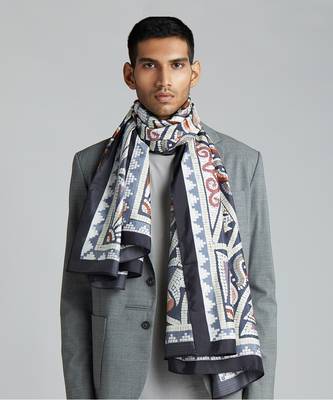 'Flowering Stone' Silk Stole 1