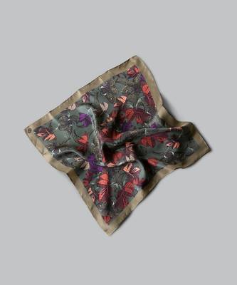 'Under the Bougainvillea' Silk Handkerchief 4