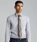 'Under the Bougainvillea' Silk Tie