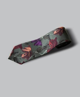 'Under the Bougainvillea' Silk Tie 2