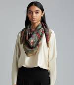 Under the Bougainvillea' Silk Scarf