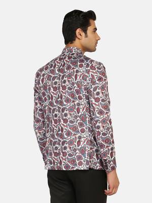 Multicolor plain polycotton bandhgala-suit 3