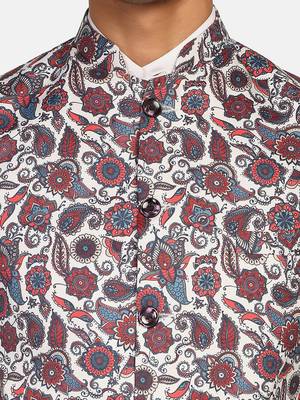 Multicolor plain polycotton bandhgala-suit 4