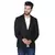 black plain polycotton blazer