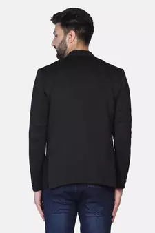 black plain polycotton blazer