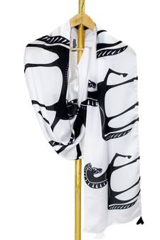 Isabella satin digital printed scarf