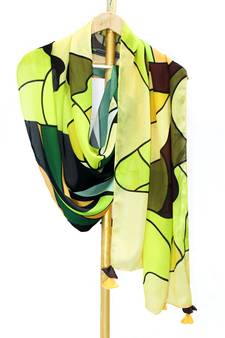 Camila satin digital printed scarf