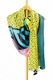 Mariana satin digital printed scarf