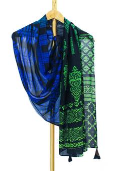 Gabriela satin digital printed scarf